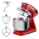 Mixer cu bol de 6L din inox,1800W, din Aluminiu, MB-1800-NOVA, Rosu