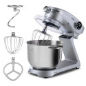 Mixer cu bol de 6L din inox,1800W, din Aluminiu, MB-1800-NOVA, Argintiu