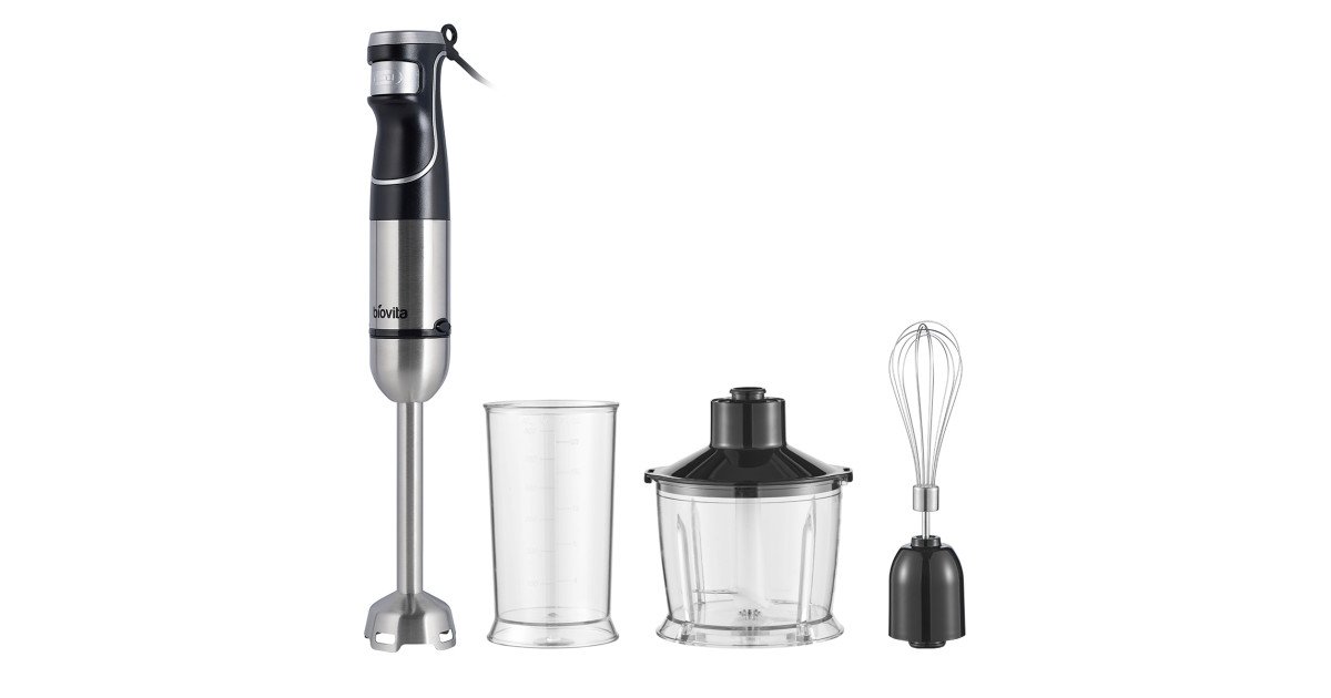 Blender de mână Biovita MAGIC-BLEND, 1200W, 3 accesorii incluse