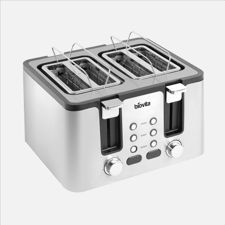 Prăjitor de pâine Biovita MAGIC-QUATTRO, inox, 4 fante, 1750W putere