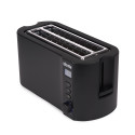 Prăjitor de pâine cu carcasă din inox, 1500W, ELITE-4, negru