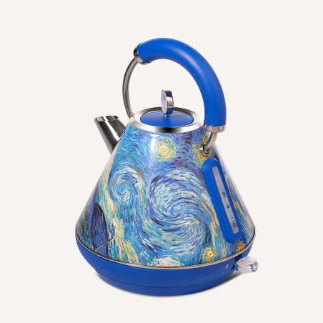 Fierbător electric, Biovita STELLAR, 2200W, 1.8L, design elegant, bază rotativă, van gogh, profil