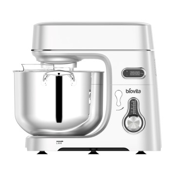 Mixer profesional cu bol din inox Biovita TITAN, 11L, 2000W, 2.5 kg de faina, timer