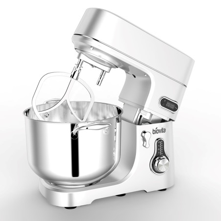 Mixer profesional cu bol din inox Biovita TITAN, 11L, 2000W, 2.5 kg de faina, paleta inox