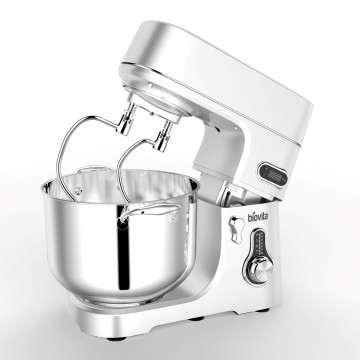 Mixer profesional cu bol din inox Biovita TITAN, 11L, 2000W, 2.5 kg de faina, doua carlige